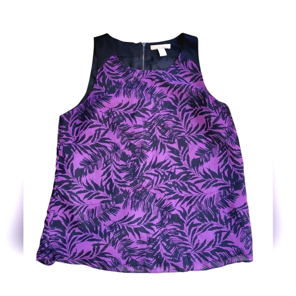 Banana Republic Tank Top Size Large purple and Black - Picture 1 of 7